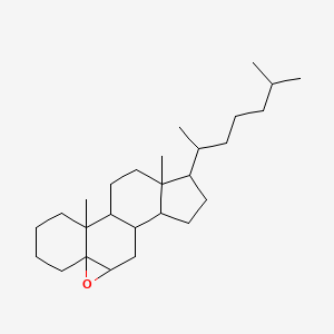molecular formula C27H46O B12007417 5alpha,6alpha-Epoxycholestane CAS No. 20230-22-2