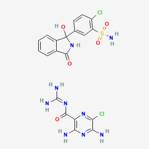 molecular formula C20H19Cl2N9O5S B1200742 Uranidil A CAS No. 93281-22-2