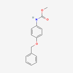 N-(4-phenylmethoxyphenyl)carbamic acid methyl ester
