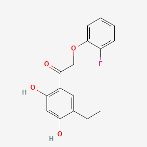 1-(5-Ethyl-2,4-dihydroxyphenyl)-2-(2-fluorophenoxy)ethanone