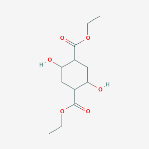 molecular formula C12H20O6 B120075 Diethyl 2,5-dihydroxycyclohexane-1,4-dicarboxylate CAS No. 6966-80-9