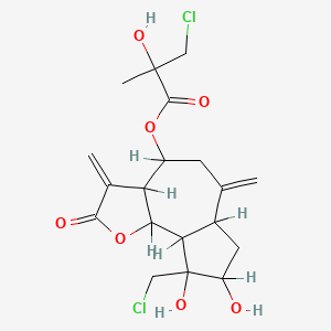 molecular formula C19H24Cl2O7 B1200751 Centaurepensin CAS No. 37006-36-3