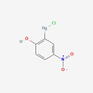 molecular formula C6H4ClHgNO3 B1200768 2-Chloromercuri-4-nitrophenol CAS No. 24579-90-6