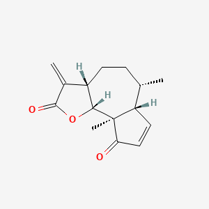 molecular formula C15H18O3 B1200770 Ambrosin CAS No. 509-93-3