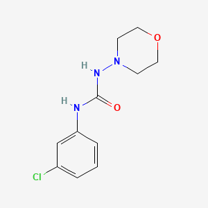 molecular formula C11H14ClN3O2 B12007774 N-(3-Chlorophenyl)-N'-(4-morpholinyl)urea CAS No. 551917-63-6