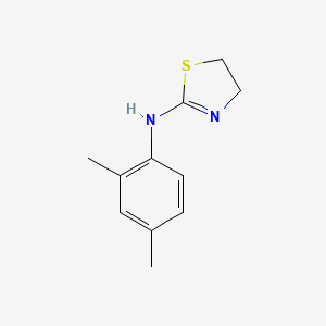 molecular formula C11H14N2S B1200784 2-Thiazolamine, 4,5-dihydro-N-(2,4-dimethylphenyl)- CAS No. 56242-62-7