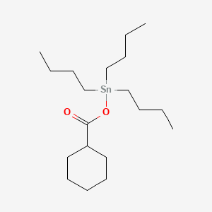 molecular formula C19H38O2Sn B12008033 Tributyltin cyclohexanecarboxylate CAS No. 2669-35-4