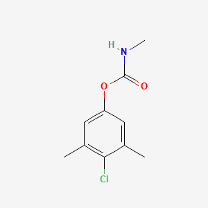 molecular formula C10H12ClNO2 B12008134 Carbamic acid, methyl-, 4-chloro-3,5-xylyl ester CAS No. 673-00-7