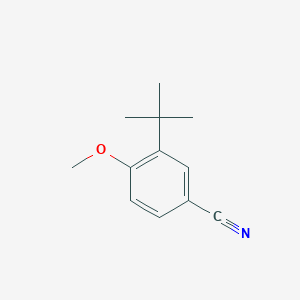 molecular formula C12H15NO B12008148 3-Tert-butyl-4-methoxybenzonitrile CAS No. 66737-90-4
