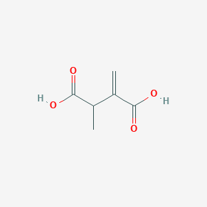 molecular formula C6H8O4 B1200823 2-Methylene-3-methylsuccinic acid 