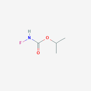 molecular formula C4H8FNO2 B12008240 Propan-2-yl fluorocarbamate CAS No. 17603-82-6