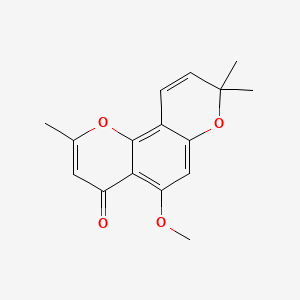 molecular formula C16H16O4 B1200827 5-O-Methylalloptaeroxylin CAS No. 35930-31-5