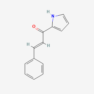molecular formula C13H11NO B12008307 (2e)-3-Phenyl-1-(1h-pyrrol-2-yl)-2-propen-1-one 