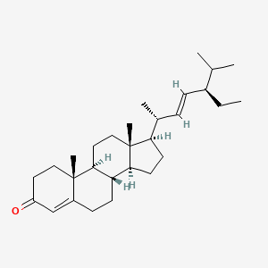 molecular formula C29H46O B12008309 (22E,24R)-Stigmasta-4,22-dien-3-one 