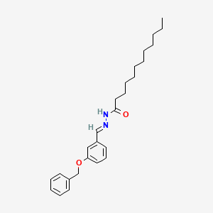 molecular formula C26H36N2O2 B12008338 N'-{(E)-[3-(benzyloxy)phenyl]methylidene}dodecanehydrazide 