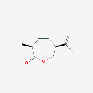 molecular formula C10H16O2 B1200834 (3S,6S)-6-isopropenyl-3-methyloxepan-2-one 