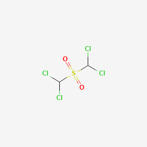 molecular formula C2H2Cl4O2S B12008399 Bis(dichloromethyl)sulfone CAS No. 86013-22-1