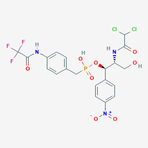 molecular formula C20H19Cl2F3N3O8P B1200840 O-(4-trifluoroacetamidobenzylphosphonyl)chloramphenicol 