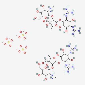molecular formula C42H84N14O36S3 B1200844 Estreptomicina CEPA 