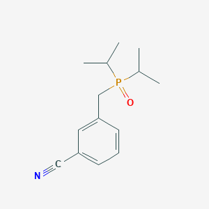 molecular formula C14H20NOP B1200845 3-[(Diisopropylphosphoryl)methyl]benzonitrile CAS No. 81373-49-1