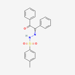 molecular formula C21H18N2O3S B12008559 4-Methyl-n'-(2-oxo-1,2-diphenylethylidene)benzenesulfonohydrazide CAS No. 68384-27-0