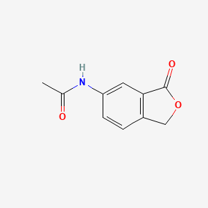 molecular formula C10H9NO3 B12008581 N-(3-oxo-1,3-dihydro-2-benzofuran-5-yl)acetamide CAS No. 21626-90-4