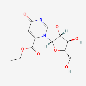 2,2'-Anhydro-1-(beta-D-arabinofuranosyl)orotic acid ethyl ester