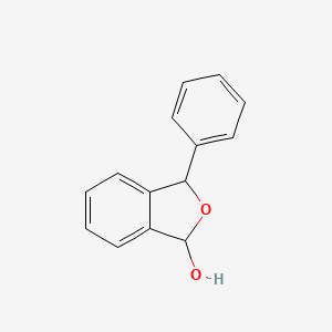 molecular formula C14H12O2 B12008629 3-Phenyl-1,3-dihydro-2-benzofuran-1-ol CAS No. 65184-67-0