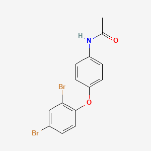 molecular formula C14H11Br2NO2 B12008682 N-(4-(2,4-Dibromophenoxy)phenyl)acetamide CAS No. 401939-91-1