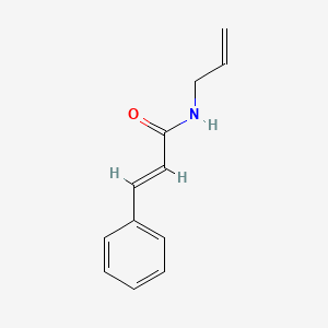 molecular formula C12H13NO B12008689 2-Propenamide, 3-phenyl-N-2-propenyl-, (E)- CAS No. 77302-27-3