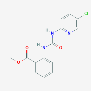 2-[[[(5-Chloro-2-pyridinyl)amino]-oxomethyl]amino]benzoic acid methyl ester