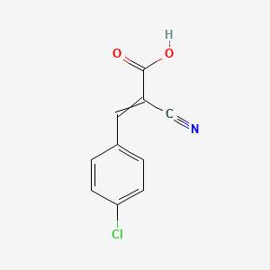 3-(4-Chlorophenyl)-2-cyanoprop-2-enoic acid