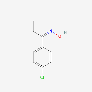 molecular formula C9H10ClNO B12008782 (1E)-1-(4-chlorophenyl)-1-propanone oxime CAS No. 2170885-37-5