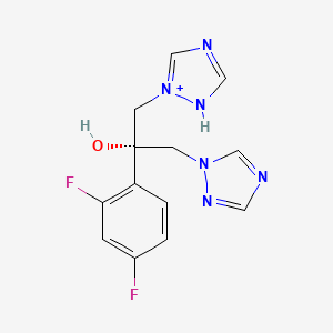 (2S)-2-(2,4-difluorophenyl)-1-(1H-1,2,4-triazol-2-ium-2-yl)-3-(1,2,4-triazol-1-yl)propan-2-ol
