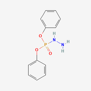 molecular formula C12H13N2O3P B12009035 Diphenoxyphosphorylhydrazine CAS No. 33862-44-1