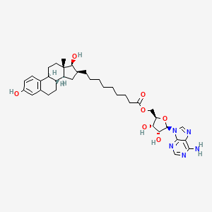O5'-[9-(3,17B-Dihydroxy-1,3,5(10)-estratrien-16B-YL)-nonanoyl]adenosine