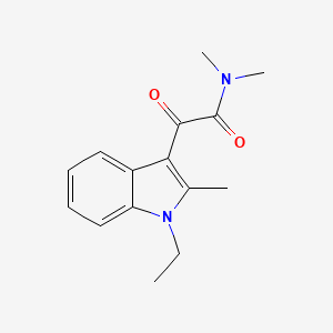 molecular formula C15H18N2O2 B12009067 Indole-3-glyoxylamide, 1-ethyl-N,N,2-trimethyl- CAS No. 100957-73-1
