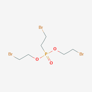 molecular formula C6H12Br3O3P B12009242 Bromoethylphosphonic acid bis(bromoethyl) ester CAS No. 78-45-5