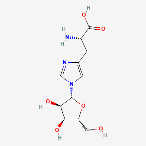 molecular formula C11H17N3O6 B1200932 n-Ribosylhistidine CAS No. 98379-91-0