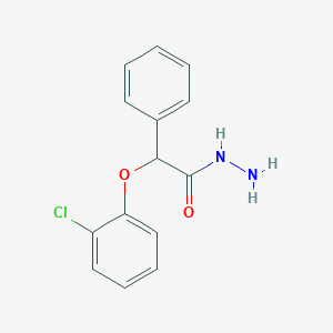 molecular formula C14H13ClN2O2 B12009330 2-(2-Chlorophenoxy)-2-phenylacetohydrazide CAS No. 32191-72-3