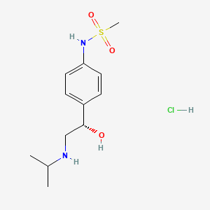 molecular formula C12H21ClN2O3S B1200954 Dexsotalol hydrochloride CAS No. 4549-94-4