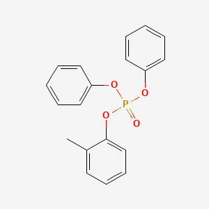 molecular formula C19H17O4P B1200970 Phosphoric acid, 2-methylphenyl diphenyl ester CAS No. 5254-12-6