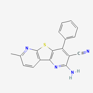 2-Amino-7-methyl-4-phenyl-thieno[2,3-b;4,5-b']dipyridine-3-carbonitrile