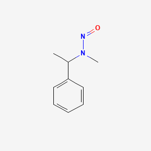molecular formula C9H12N2O B12009757 BENZYLAMINE, alpha,N-DIMETHYL-N-NITROSO- CAS No. 68690-89-1