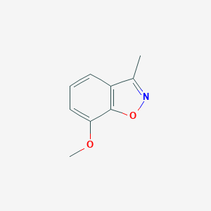 molecular formula C9H9NO2 B120098 7-Methoxy-3-methyl-1,2-benzisoxazole CAS No. 145508-91-4