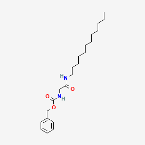 molecular formula C22H36N2O3 B12009809 Benzyl 2-(dodecylamino)-2-oxoethylcarbamate 