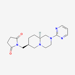 molecular formula C17H23N5O2 B1200983 Sunepitron CAS No. 131831-03-3