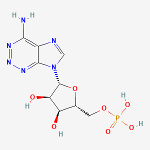 [(2R,3S,4R,5R)-5-(4-aminoimidazo[4,5-d]triazin-7-yl)-3,4-dihydroxyoxolan-2-yl]methyl dihydrogen phosphate