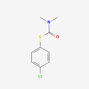 molecular formula C9H10ClNOS B12010049 S-(4-Chlorophenyl) dimethylcarbamothioate CAS No. 7304-69-0