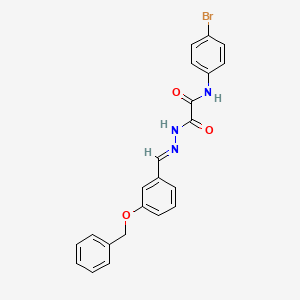 molecular formula C22H18BrN3O3 B12010126 2-(2-(3-(Benzyloxy)benzylidene)hydrazino)-N-(4-bromophenyl)-2-oxoacetamide CAS No. 767306-45-6